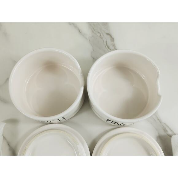 Rae Dunn Pinch Stackable Canister NEW w/ Lid & Spoon Spice Jar x2 by Magenta - Picture 7 of 15